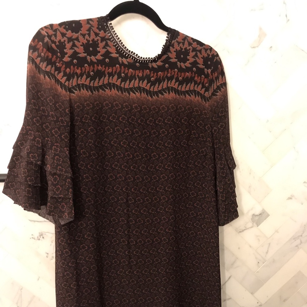 All Saints Silk Shift Dress